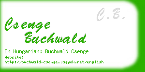 csenge buchwald business card